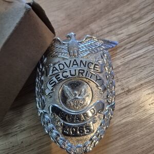 Silver Security Badge Home Accent